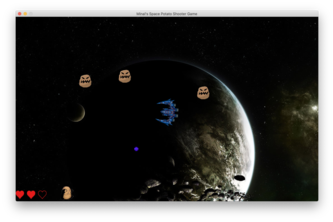 Minal's Space Potato Shooter Game