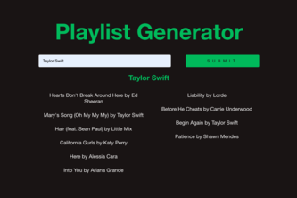 Playlist Builder!