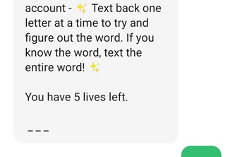 Hangman - SMS style