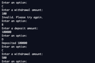 Banking with Java
