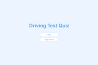 Driving Test Quiz