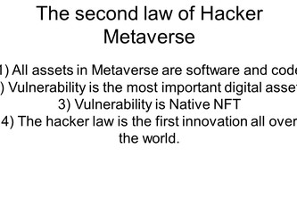 The second law of hacker metaverse