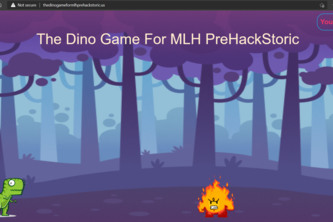 The Dino Game for MLH PreHackStoric