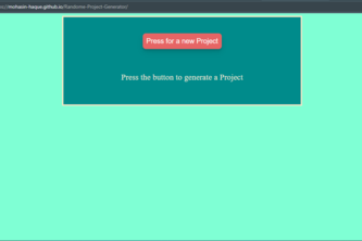 Random Project Generator Devpost