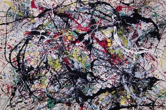 à la Jackson Pollack Canvas