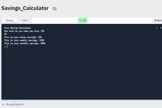 Savings Calculator