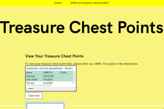 Treasure Chest Points Website