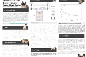 Who Let the Cat Out? Siamese Network Authorship Verification