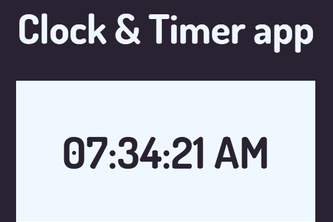 Clock & Timer App