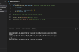 Script to Reverse a String | Devpost