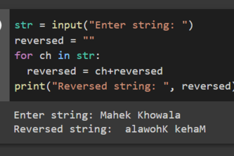 Reverse a String