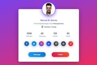 Profile Card Layout