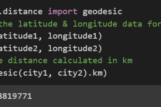 Distance Between 2 Cities