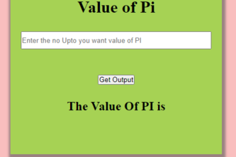 Value Of PI