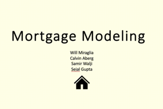 Mortgage Modeling 