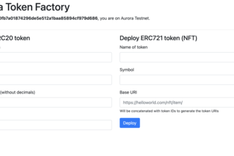Aurora Token Factory