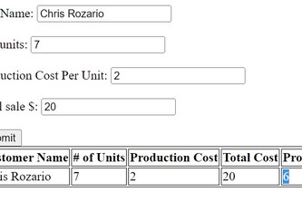 Profit calculator