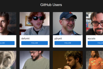 GitHub Users ReactJS