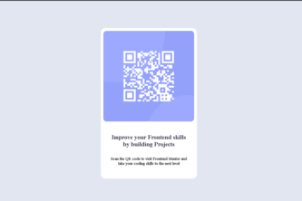 QR Card Component