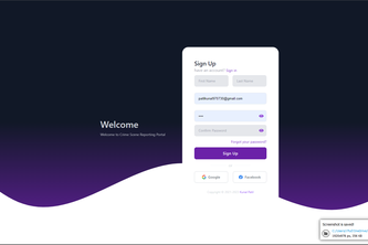 Crime Scene Reporting Portal