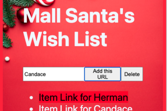 Mall Santa's Wishlist