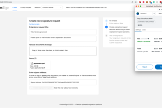 Fantomsign: Smart contract document signing