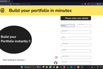 Automatic portfolio builder