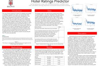 Hotel Ratings Predictor