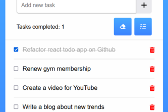 React to-do app | Devpost