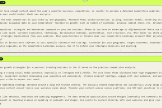 Business Competitor Analyzer app