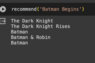Content Based Movie Recommender System 