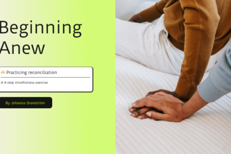 Beginning Anew - practicing reconciliation