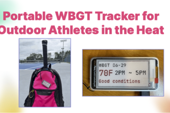 Portable WBGT Tracker for Outdoor Athletes in the Heat