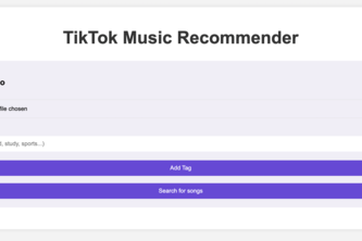 Tiktok music recommender