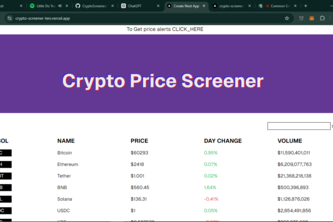 CryptoScreener