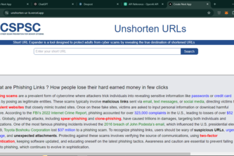 Unshorten URLs