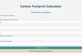 Carbon Footprint Calculator