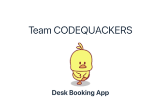 A desk booking system website 