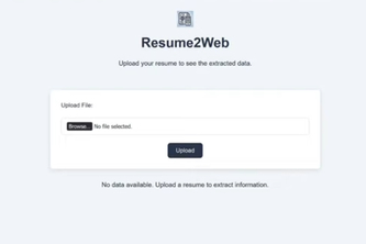 Resume2Web