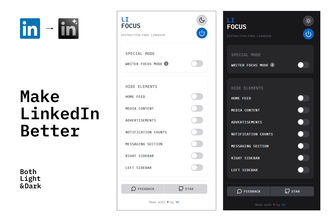 LinkedIn Pro: A extension to make LinkedIn distraction free