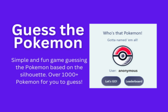 Guess the Pokemon
