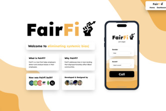 FairFi - A tool to reduce bias in financial services