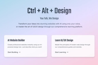 Ctrl + Alt + Design