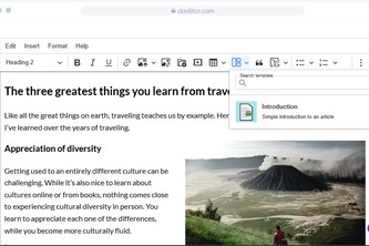 Add and configure templates
