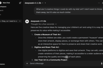 DeepSeek Web UI