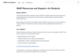 SNAP for Students