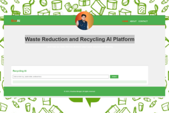 EcoAI-Waste Reduction and Recycling AI Platform