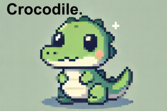 I take a baby crocodile