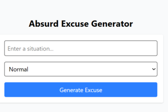 Absurd Excuse Generator