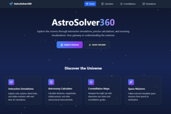  AstroSolver360 – Explore the Universe Visually 